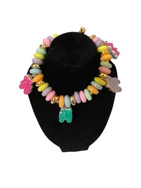 Betsey Johnson Colorful Beaded Gummy Bear Bracelet - NWT **